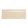 Beige decorative molding in Cappuccino Marble 4 3/4X12 Baseboard Trim Liner Polished