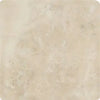 Beige Cappuccino Marble 4X4 Tumbled tile showcasing elegant natural stone texture