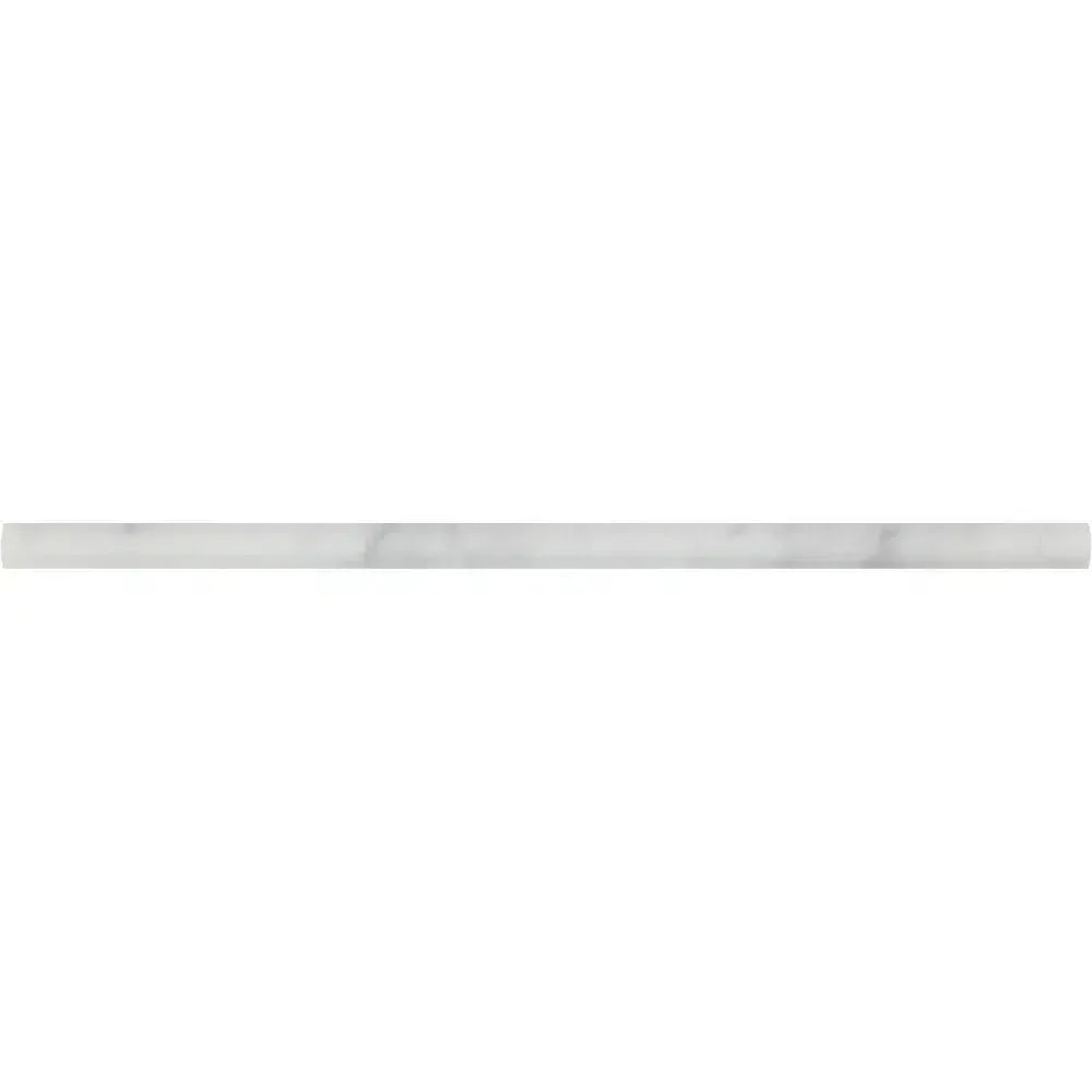 Thin Carrara White marble strip in 1/2X12 Pencil Liner polished finish