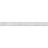 White marble border tile in Carrara White 1X12 Quarter-Round Trim Molding