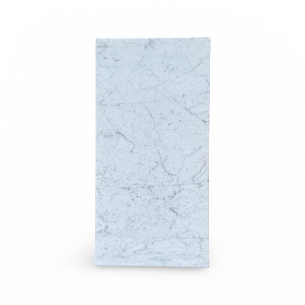 Carrara White Rectangular Marble Slab for Diamond Rhomboid Mosaic Tile Design