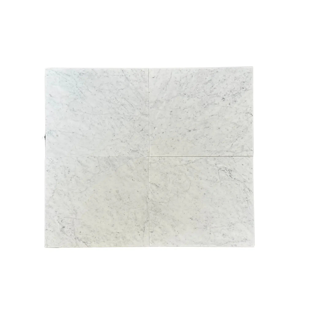 Carrara White marble tabletop from Carrara White 3 7/8X11 5/8 Lantern Luxury Border