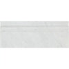 Carrara White 4 3/4X12 Baseboard Trim Molding in polished or honed white marble