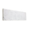 Carrara White 4X12 Rectangular Polished or Honed Marble Tile with Bullnose Edge