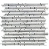 Carrara White Bamboo Sticks Mosaic Polished or Honed in elegant white marble