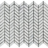 Carrara White Chevron Mini Mosaic Marble Tile in polished or honed finish