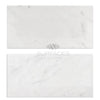 Carrara White Marble 12X24 Polished or Honed two white marble tiles displayed