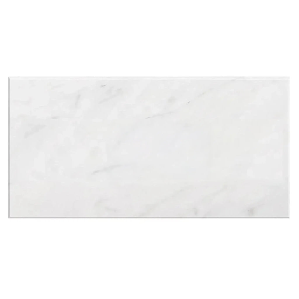 Carrara White Marble 18X36 Polished or Honed Rectangular White Marble Tile