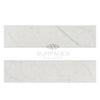 Two white marble tiles of Carrara White Marble 2X8 Polished or Honed