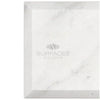 Square marble tray in Carrara White Marble 3X6 Deep-Beveled Polished-Honed finish