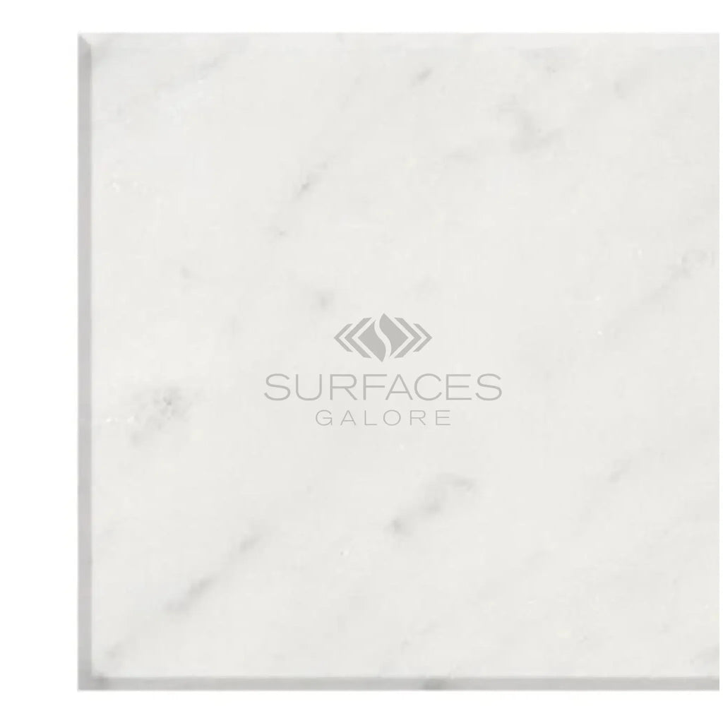 Square Carrara White Marble 3X6 Polished or Honed Slab for elegant surfaces