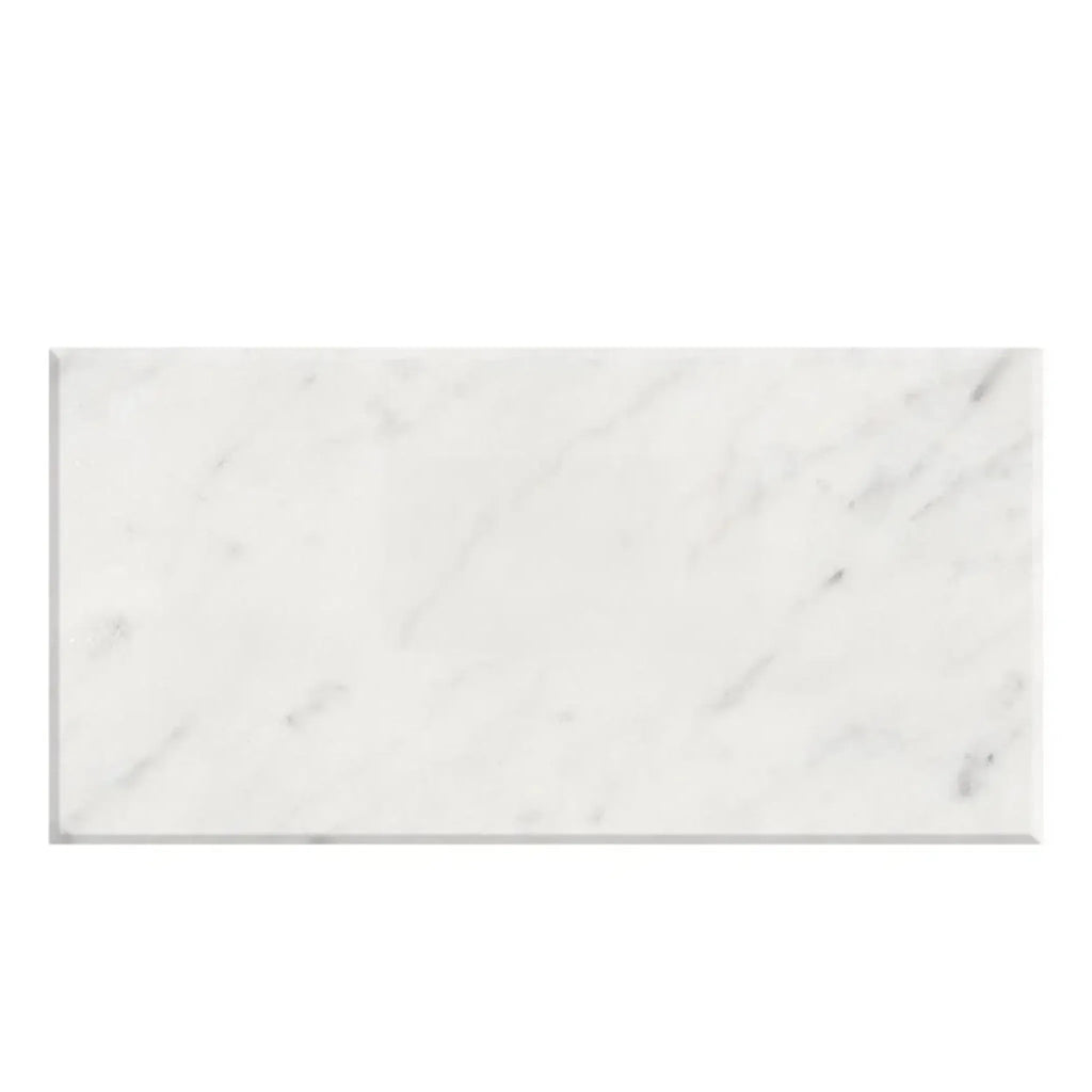 Carrara White Marble 3X6 Polished or Honed Rectangular White Marble Tile