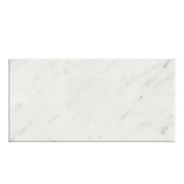 Carrara White Marble 3X6 Polished or Honed Rectangular White Marble Tile