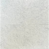 Carrara White Marble 4 Gang Rocker Switch Wall Plate featuring four white marble tiles