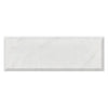 Carrara White Marble 4X12 Deep-Beveled Polished-Honed White marble-look beveled tile