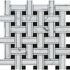 Woven marble and black tile pattern in Carrara White Triple-Weave Mosaic Marble Tile