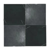 Four dark square tiles of Checkerboard Bardiglio and Bianco Carrara Marble Set