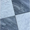 Checkerboard Bardiglio and Bianco Carrara Marble 18X18 Set with elegant marble tile pattern