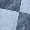 Checkerboard Bardiglio and Bianco Carrara Marble 18X18 Set of elegant floor tiles