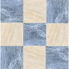 Nine square marble tiles from the Checkerboard Bardiglio and Diano Royal Marble Set