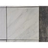 Square marble-patterned tile from Checkerboard Bardiglio Imperiale and Oriental White Marble Set