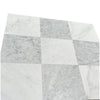 Checkerboard Carrara White and Oriental White 12X12 Set of marble tiles