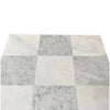 Checkerboard Carrara White and Oriental White 12X12 Marble Tile Floor Design