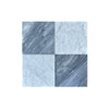 Four marble tiles from the Checkerboard Diano Royal and Oriental White Marble Set