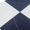 Black and white checkered tile from Checkerboard Nero Marquina Marble and Dolomite Marble Set