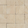 Beige marble tile pattern of Crema Marfil 3X3 Tumbled suitable for elegant interiors