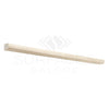 Wooden dowel rod alongside Crema Marfil Marble 1/2X12 Pencil Liner Polished or Honed