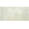 Rectangular stone tile arrangement of Crema Marfil Marble 12X24 Polished or Honed