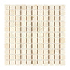 Crema Marfil Marble 1X1 Mosaic Polished or Honed Square Mosaic Tile Sheet