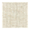 Crema Marfil Marble 5/8X5/8 Mosaic Tumbled Square Tile Sheet Display