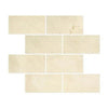 Rectangular beige Crema Marfil Marble 6X12 tiles in polished or honed finish