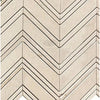 Crema Marfil Marble Chevron pattern tile in polished or honed finish, large format