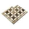 Decorative Crema Marfil Marble tile mosaic with Florida flower border corner design