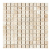 Beige square mosaic tile sheet for Diano Royal Marble 1X1 Mosaic Polished