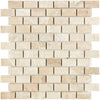 Beige brick mosaic tile from Diano Royal Queen Beige Marble Polished collection