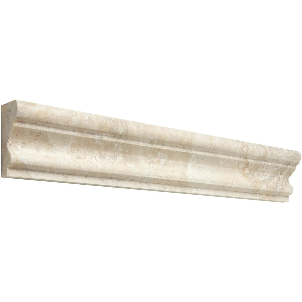 Beige Marble Molding from Diano Royal Queen Beige 2X12 Milano Polished Liner