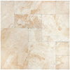 Beige marble tile pattern of Diano Royal Queen Beige tumbled French pattern set