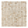 Beige mosaic tile sheet from Diano Royal Queen Beige Marble 5/8X5/8 Polished collection