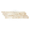 Beige marble stacked stone panel from Diano Royal Marble Ledger-Panel collection