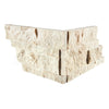 Diano Royal Queen Beige Marble Ledger-Panel Corner Mosaic Split-Faced Stacked Stone