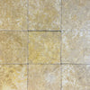 Square Dore Reale Light Golden Beige 12X12 Tumbled Travertine Tiles for sale