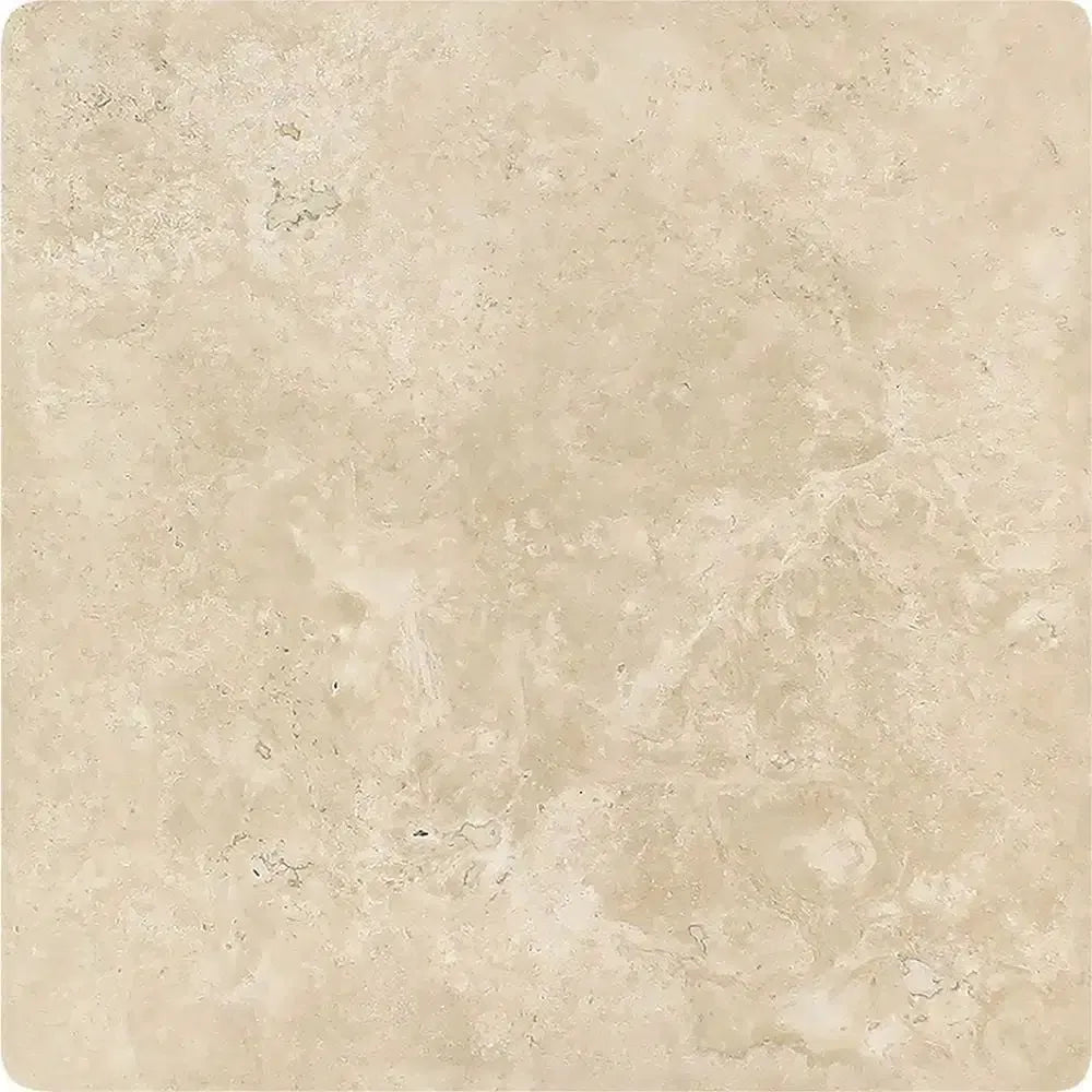 Beige Travertine tile from Durango Paredon Mexican 18X18 Tumbled collection