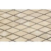 Diamond-patterned beige tile mosaic from Durango Paredon Mexican Travertine collection