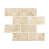 Beige rectangular stone tiles from Durango Paredon Mexican 3X6 Travertine collection