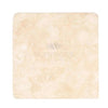 Square beige stone tile from Durango Paredon Mexican 6X6 Travertine Filled and Honed