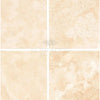 Beige tile pattern of Durango Paredon Mexican 6X6 Travertine Filled and Honed